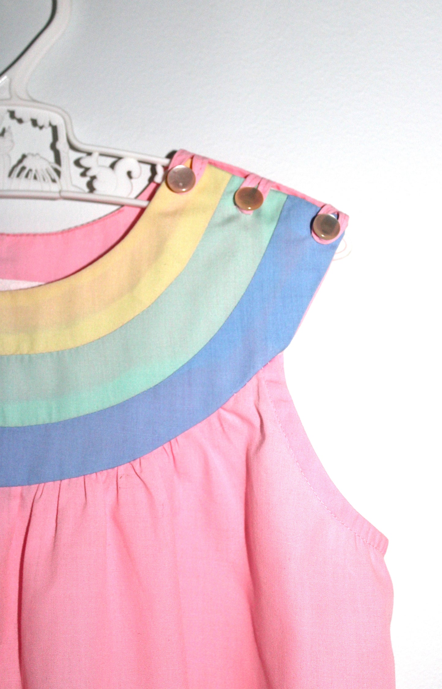 Freidelle girl's pink rainbow dress