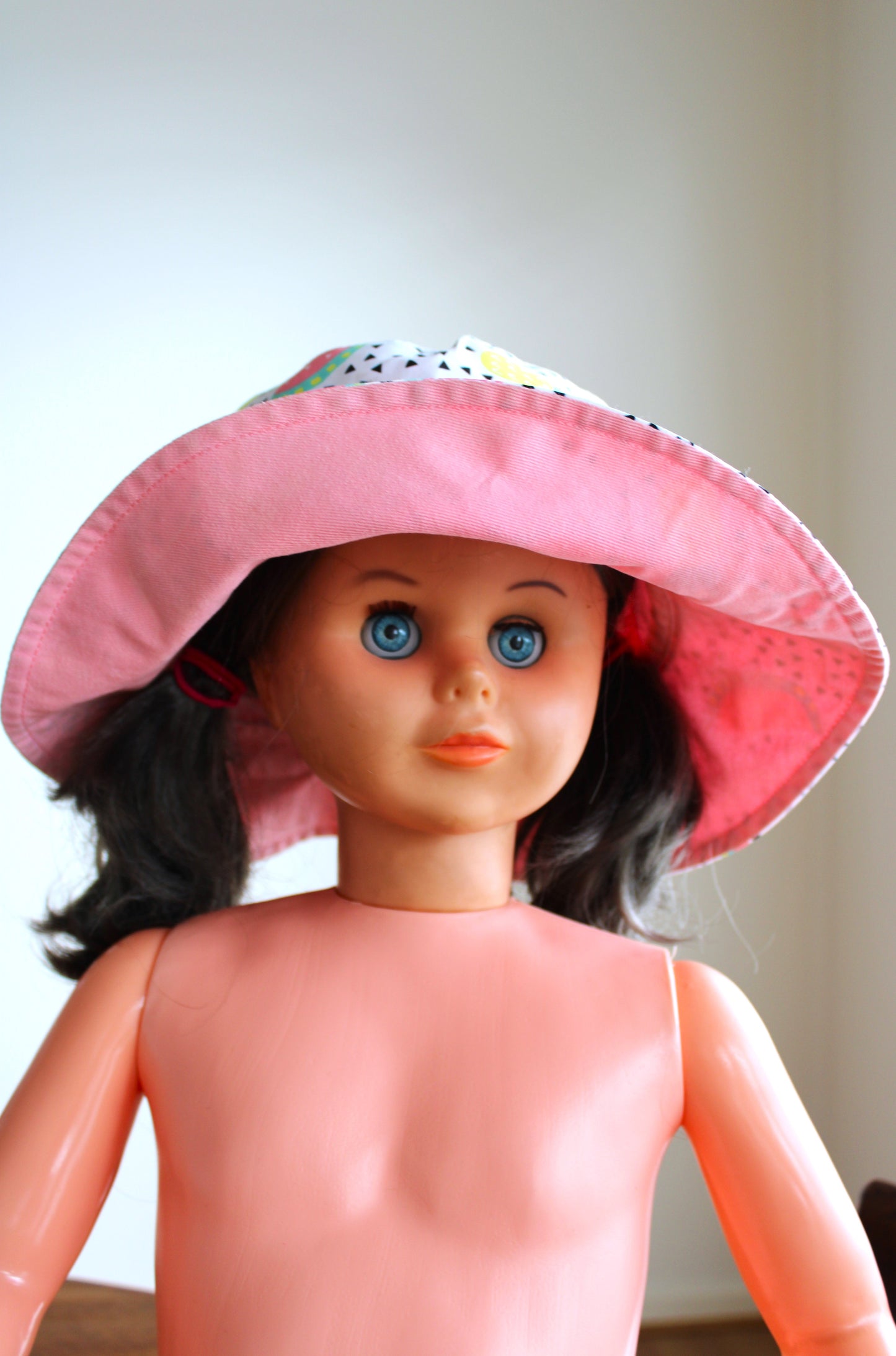 Tutti-Fruiti pattern girl's sun hat