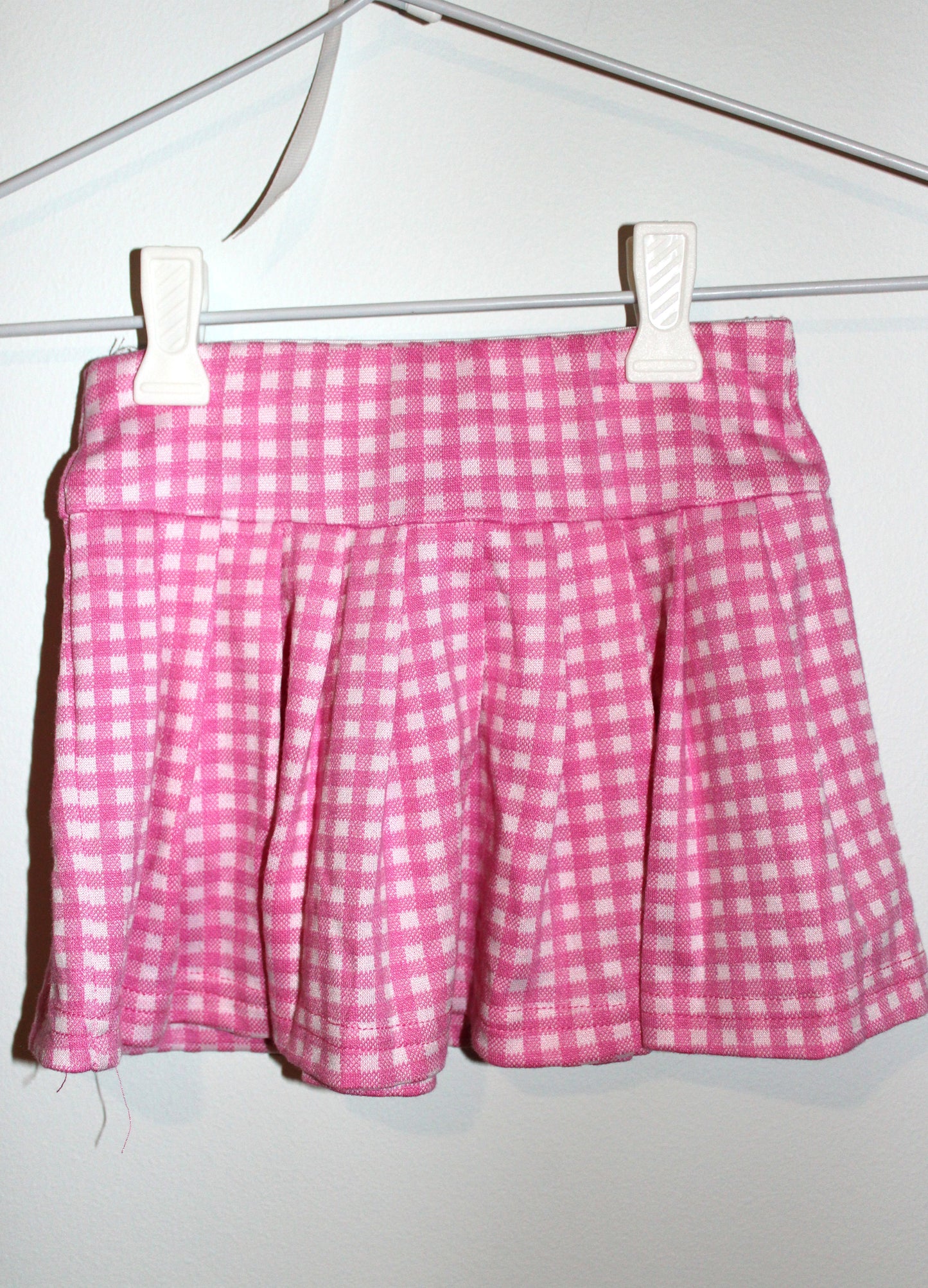 Mango checkered pink girl's skirt