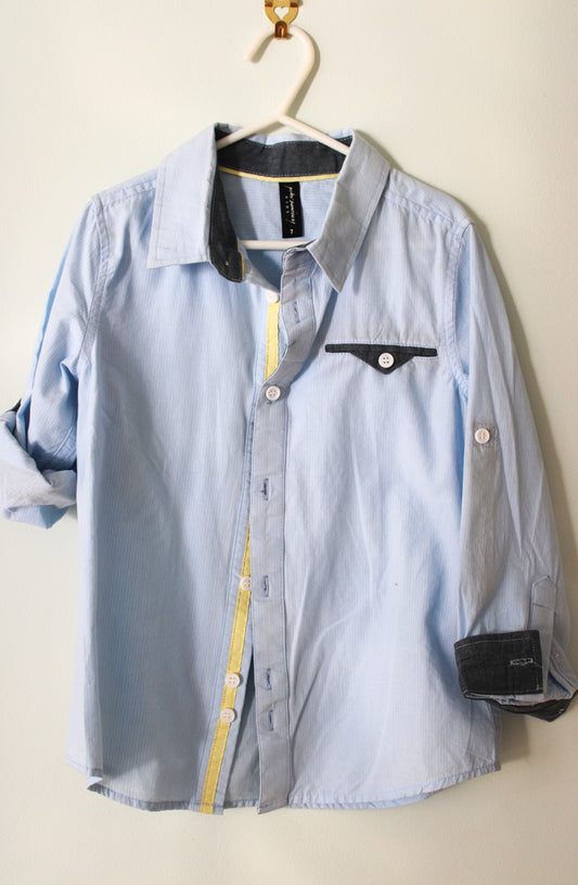 Morrissy Boy's blue/white stripe Shirt