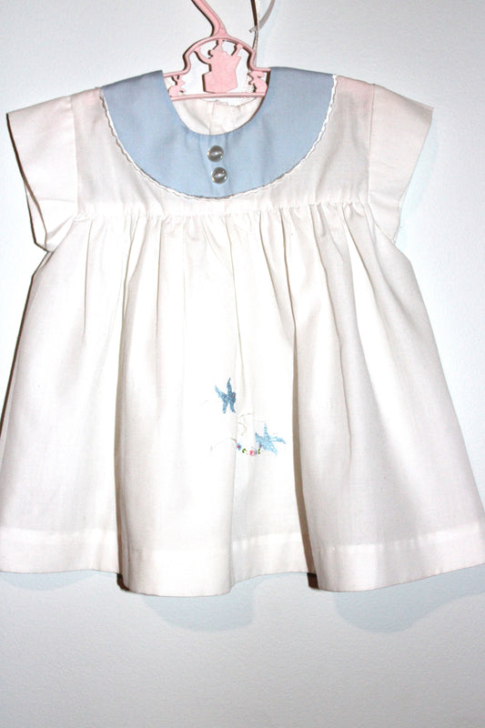 Maud Wilson Baby's Vintage Bluebird dress