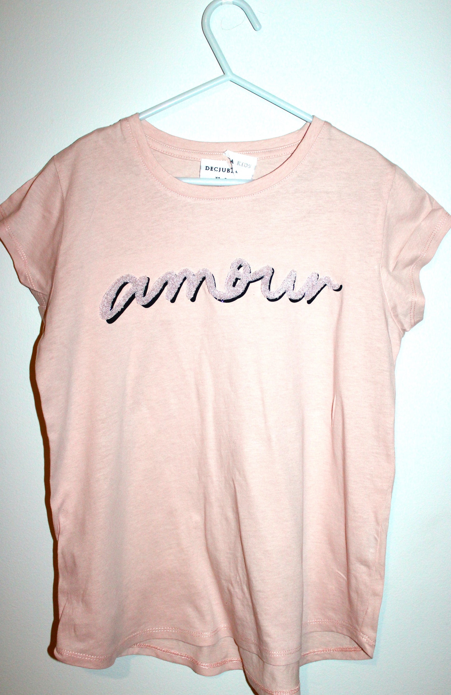 Decjuba peach pink "amour" T-shirt