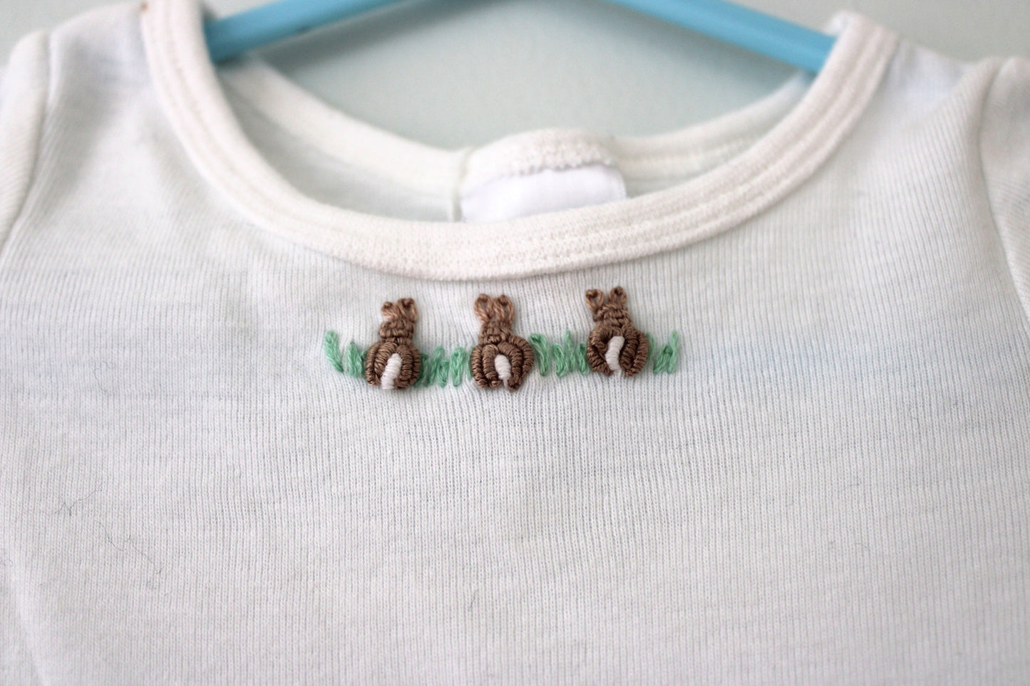 Dymples baby's embroidered romper