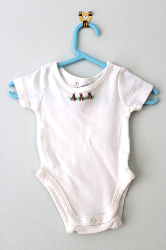 Dymples baby's embroidered romper