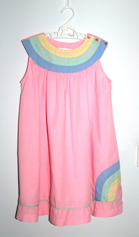 Fredelle girl's pink rainbow dress