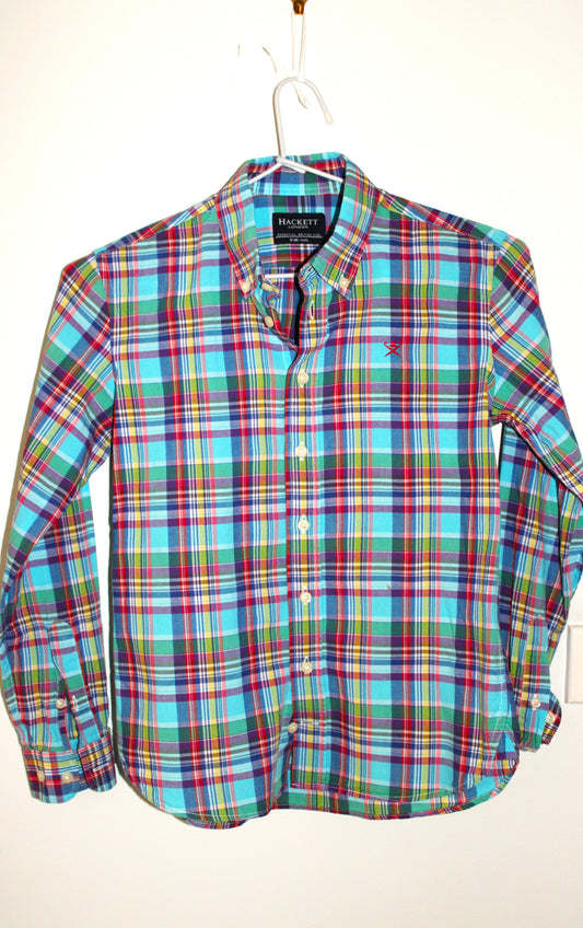 Hackett of London boy's plaid shirt