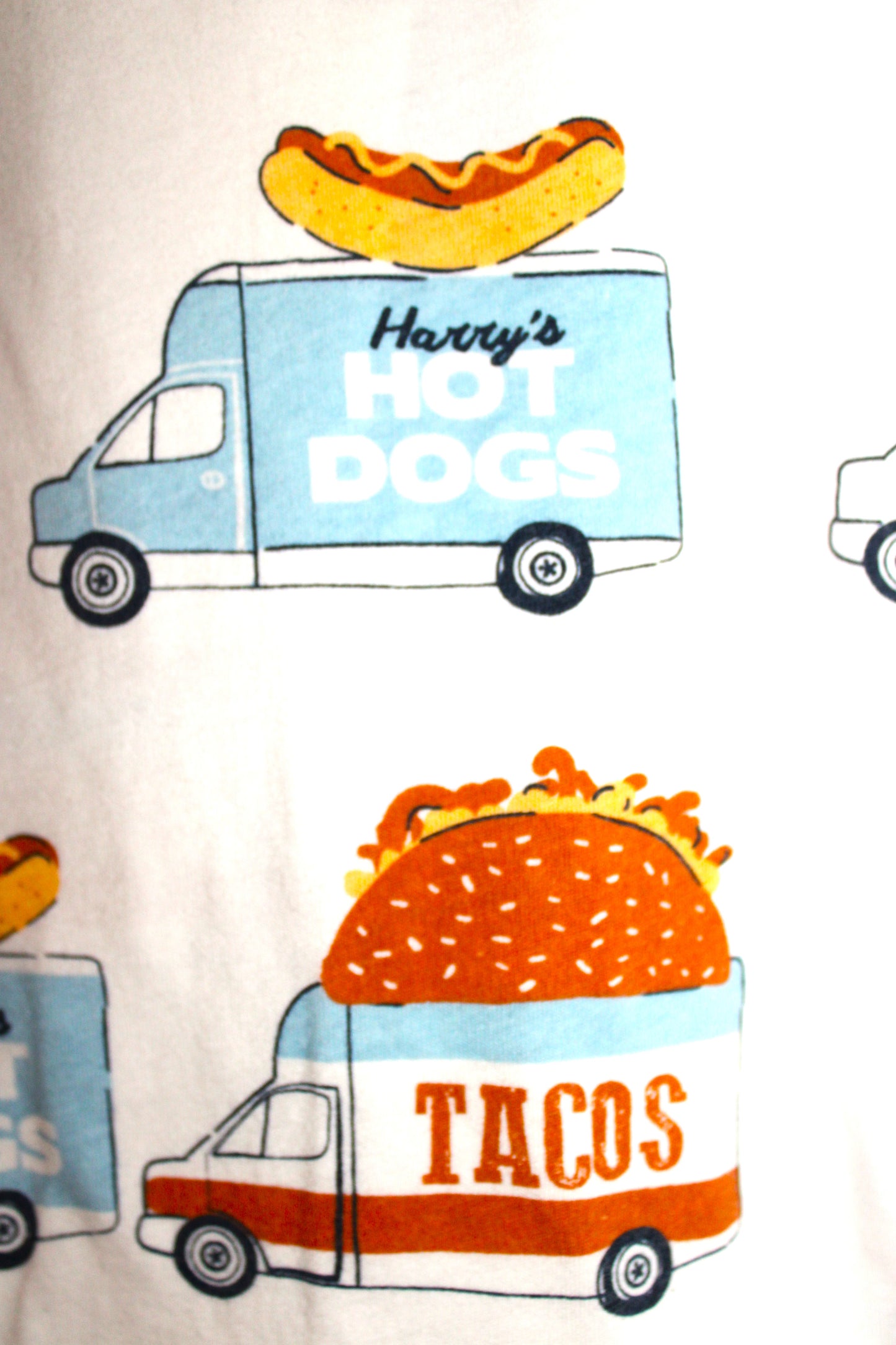 Seed boy's food truck patterned T-shirt