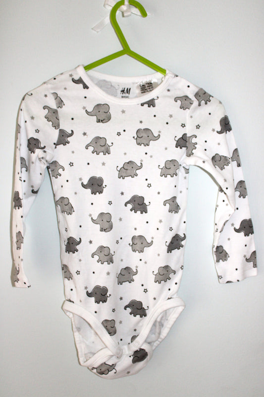 H&M elephant print romper