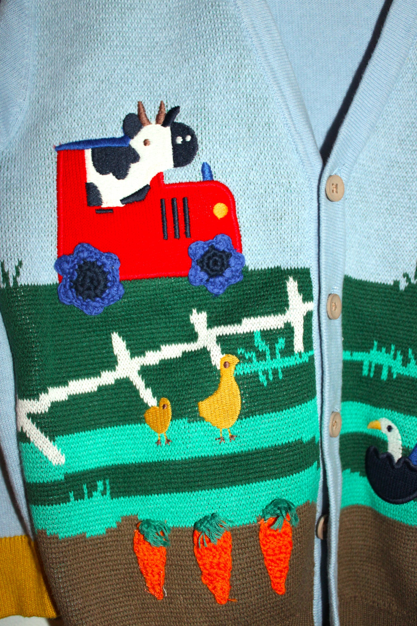 Next Boys farmyard motif cardigan