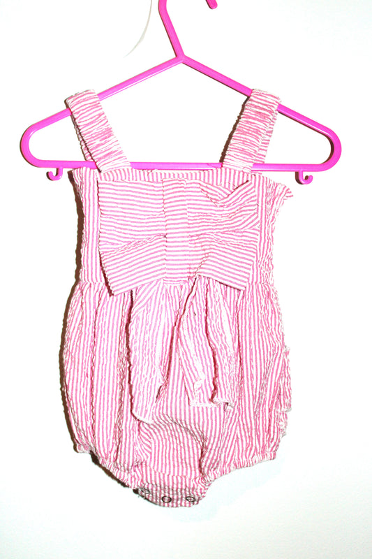 Aebai pink stripe baby romper