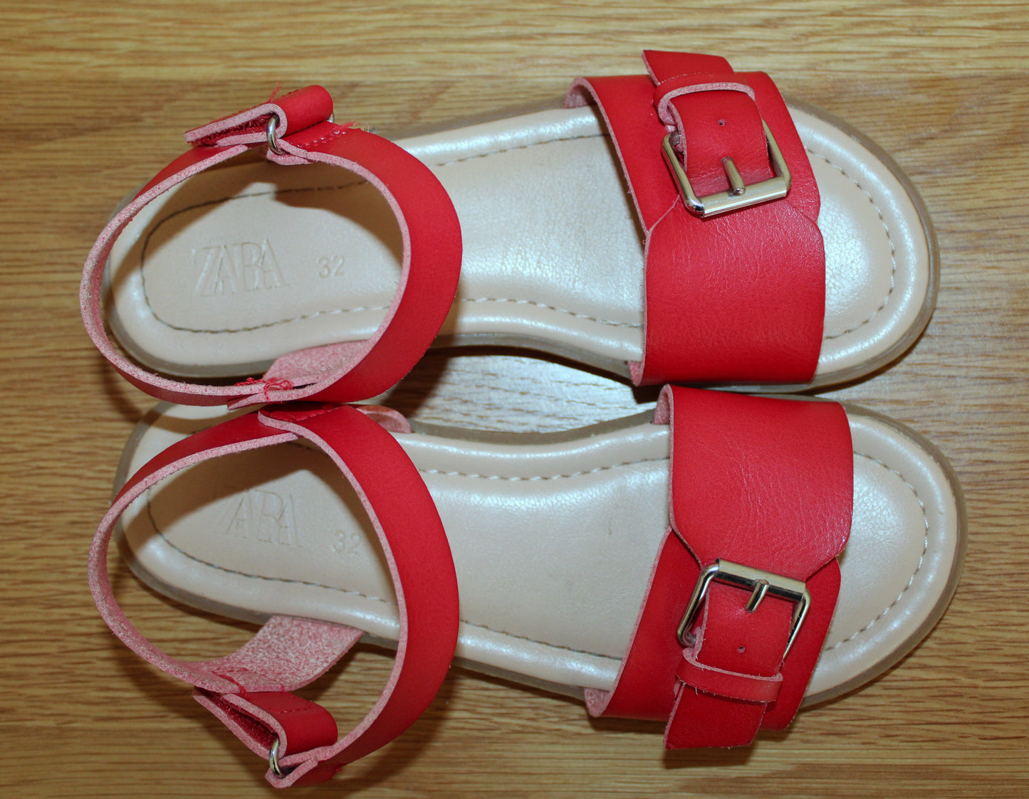 Zara Red Sandals