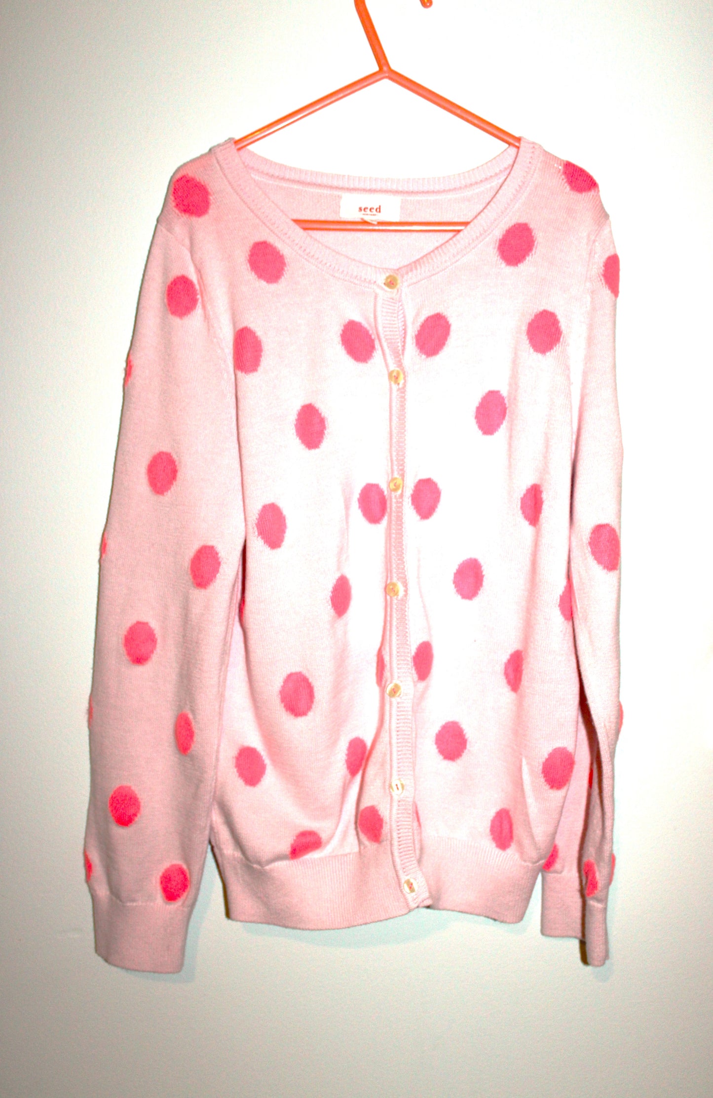 Seed Pink spot Cardigan