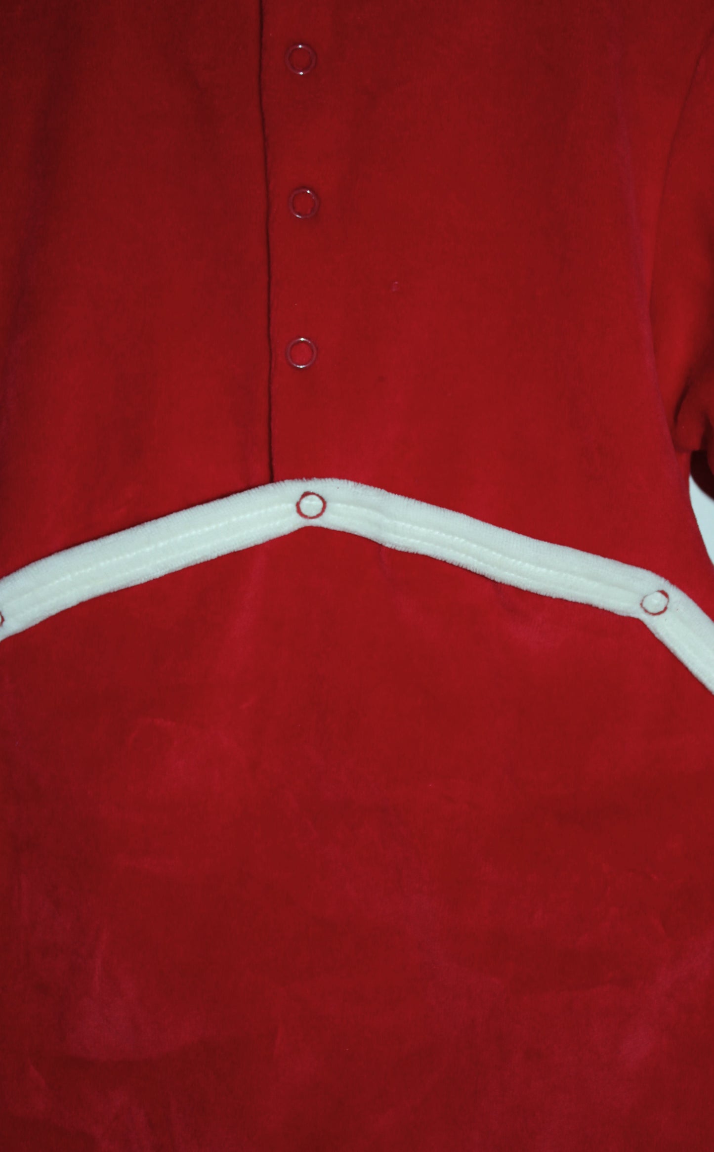 French Red velour jumpsuit