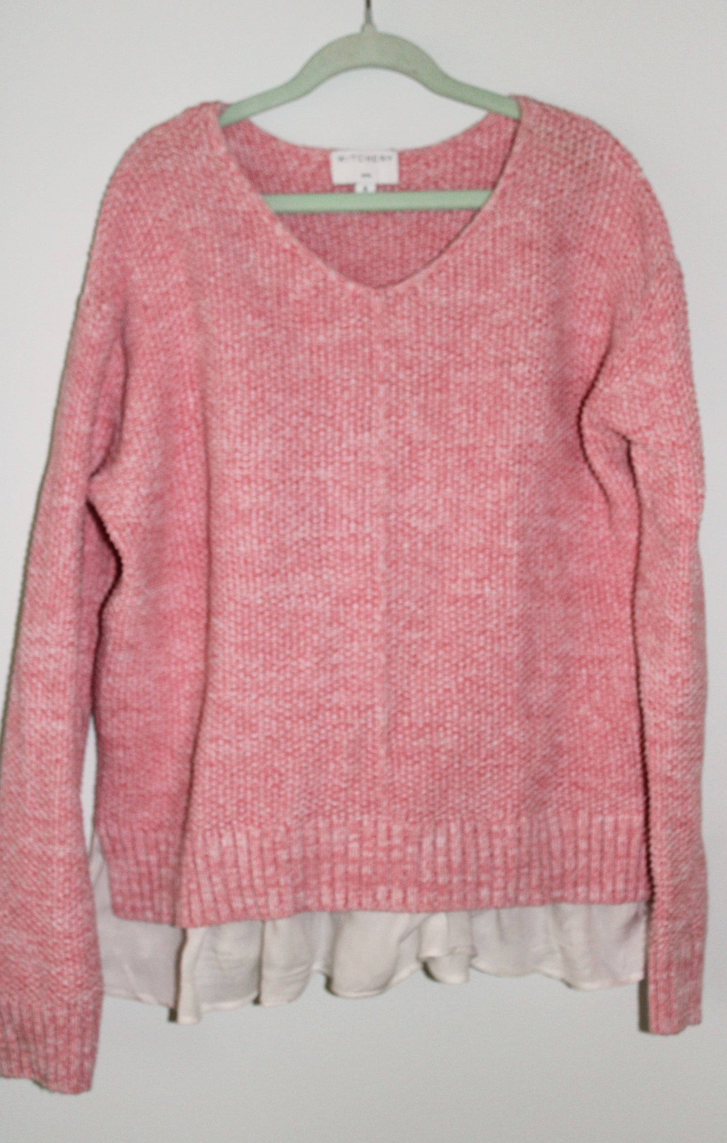 Witchery girl's Pink/white sweater