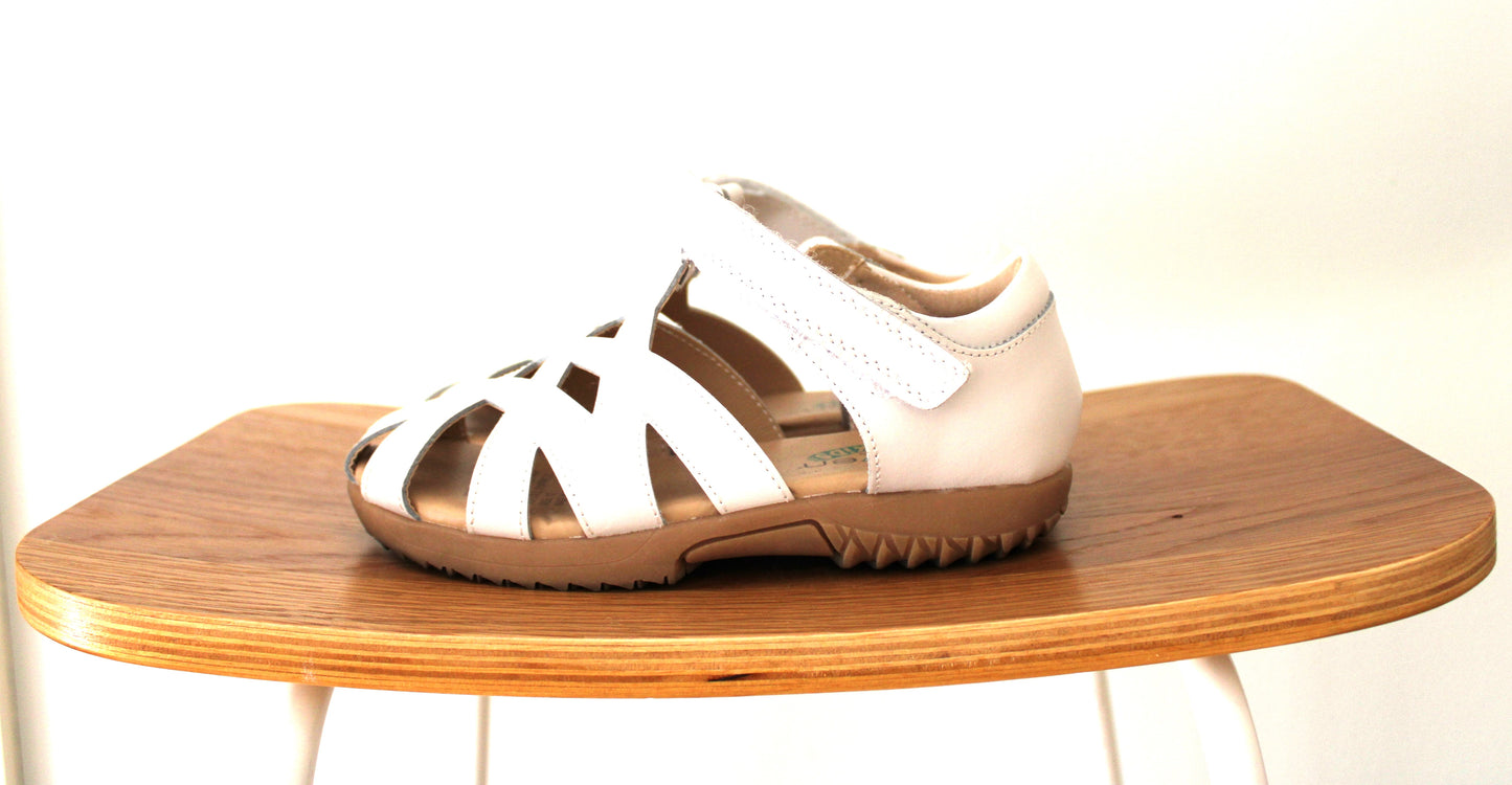 Seven Steps White Sandals